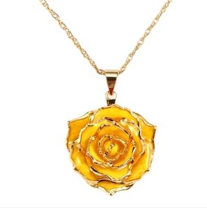 24kt dipped Alive Rose AliveRose necklace